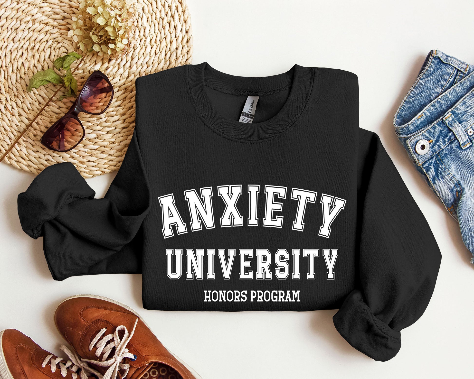Anxiety University - Sweatshirt – Black Sweatshirt
