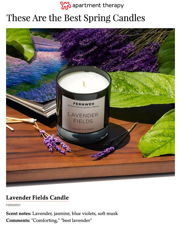Lavender Fields Scented Soy Candle – Mediterranean Garden