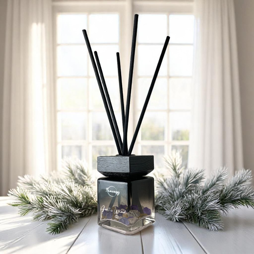 Arctic Winds Crystal-Enhanced Reed Oil Diffuser, 100ml