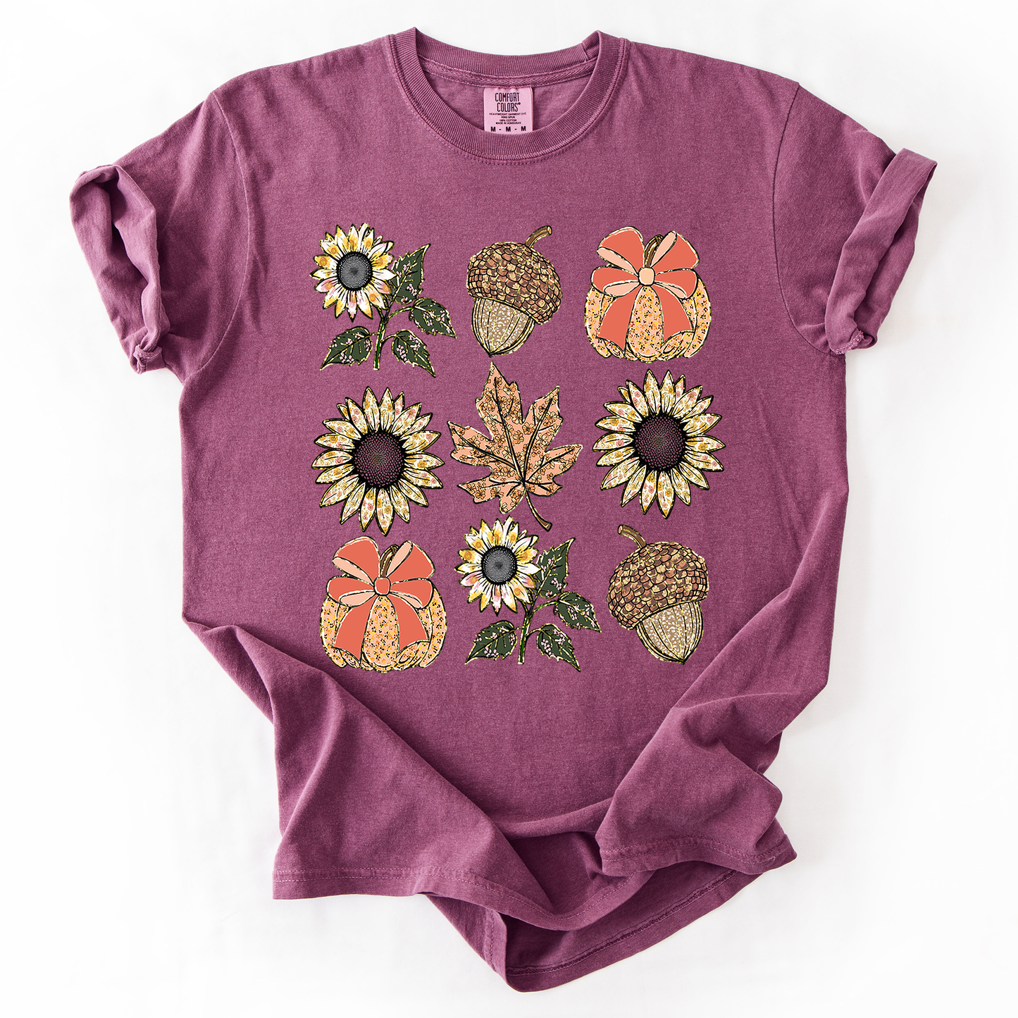 Autumn Floral, Sunflowers - Comfort Colors T-Shirt