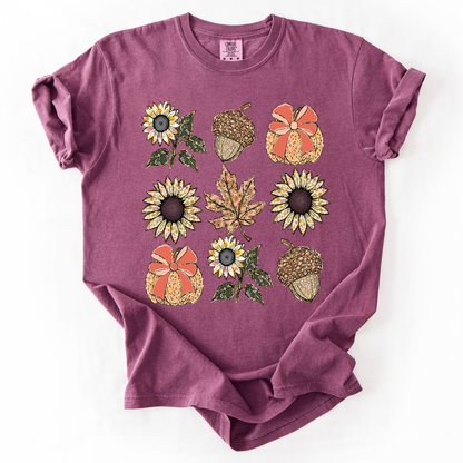 Autumn Floral, Sunflowers - Comfort Colors T-Shirt