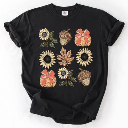 Autumn Floral, Sunflowers - Comfort Colors T-Shirt