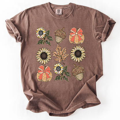 Autumn Floral, Sunflowers - Comfort Colors T-Shirt