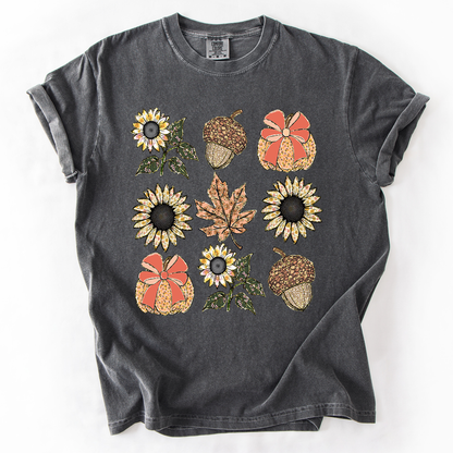 Autumn Floral, Sunflowers - Comfort Colors T-Shirt