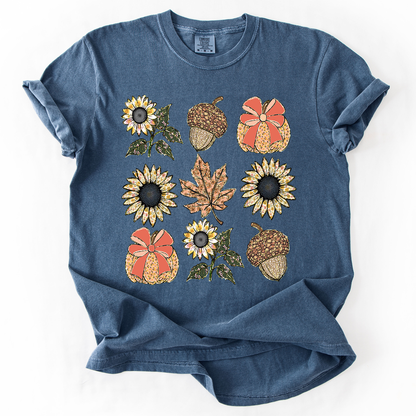 Autumn Floral, Sunflowers - Comfort Colors T-Shirt