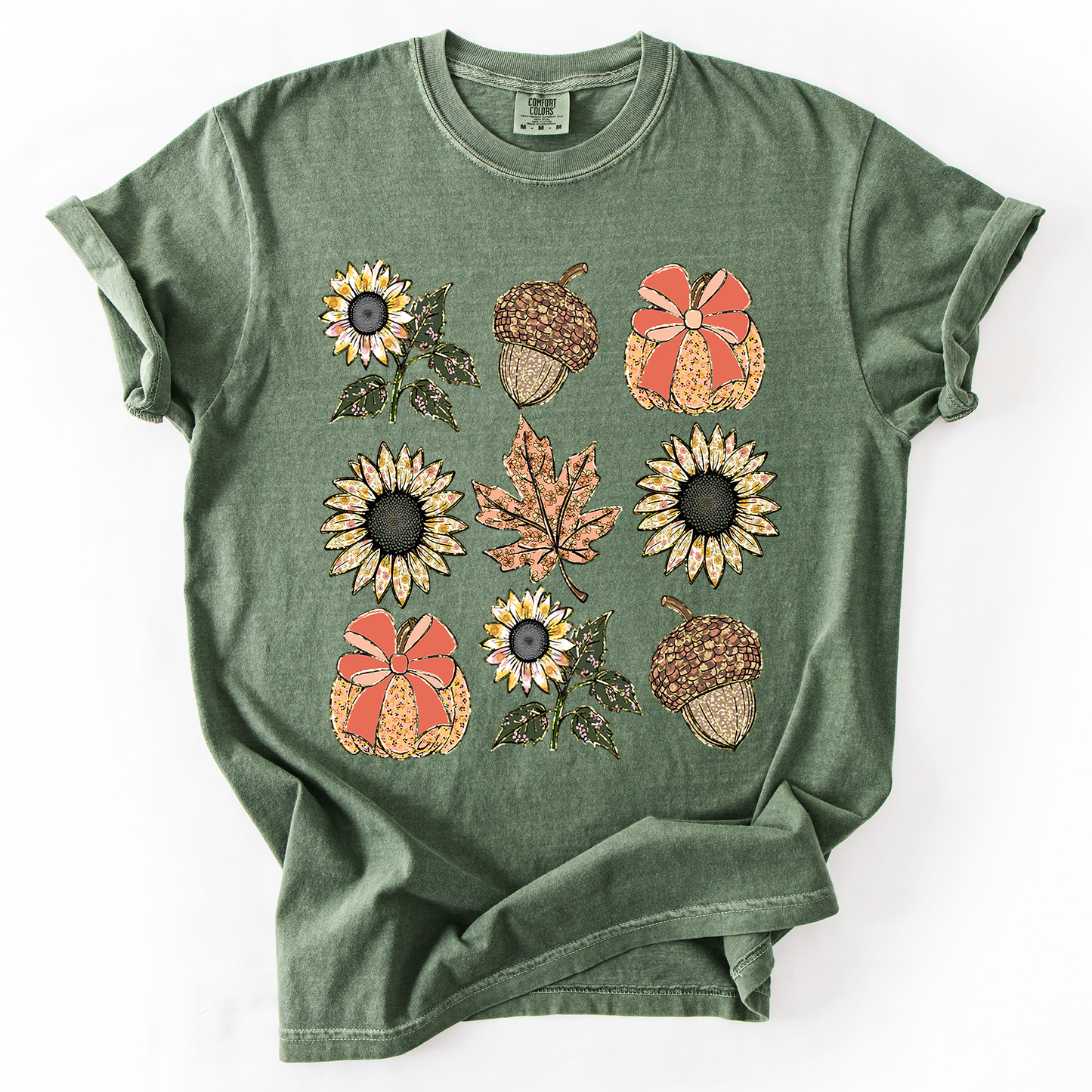 Autumn Floral, Sunflowers - Comfort Colors T-Shirt
