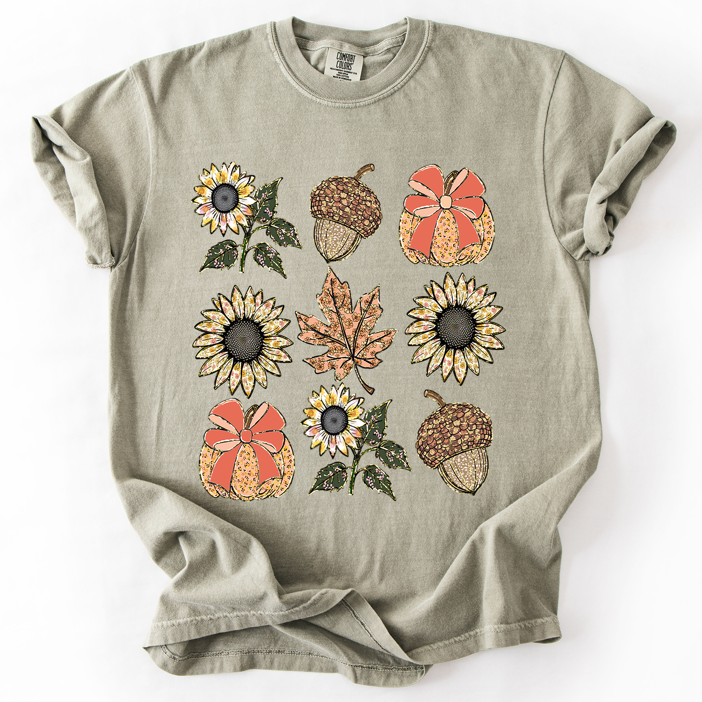 Autumn Floral, Sunflowers - Comfort Colors T-Shirt