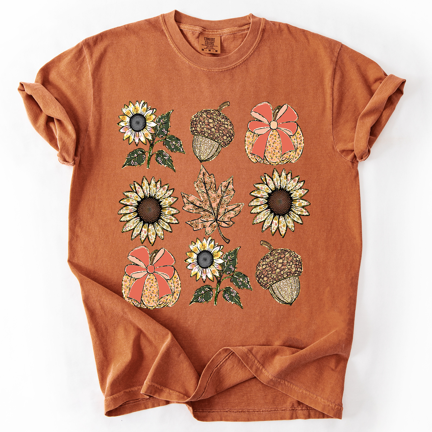 Autumn Floral, Sunflowers - Comfort Colors T-Shirt