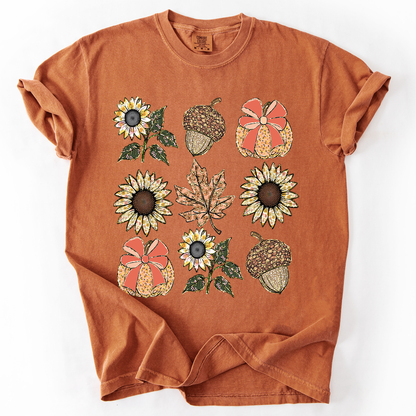 Autumn Floral, Sunflowers - Comfort Colors T-Shirt