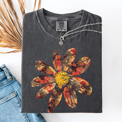 Autumn Flower Comfort Colors T-Shirt