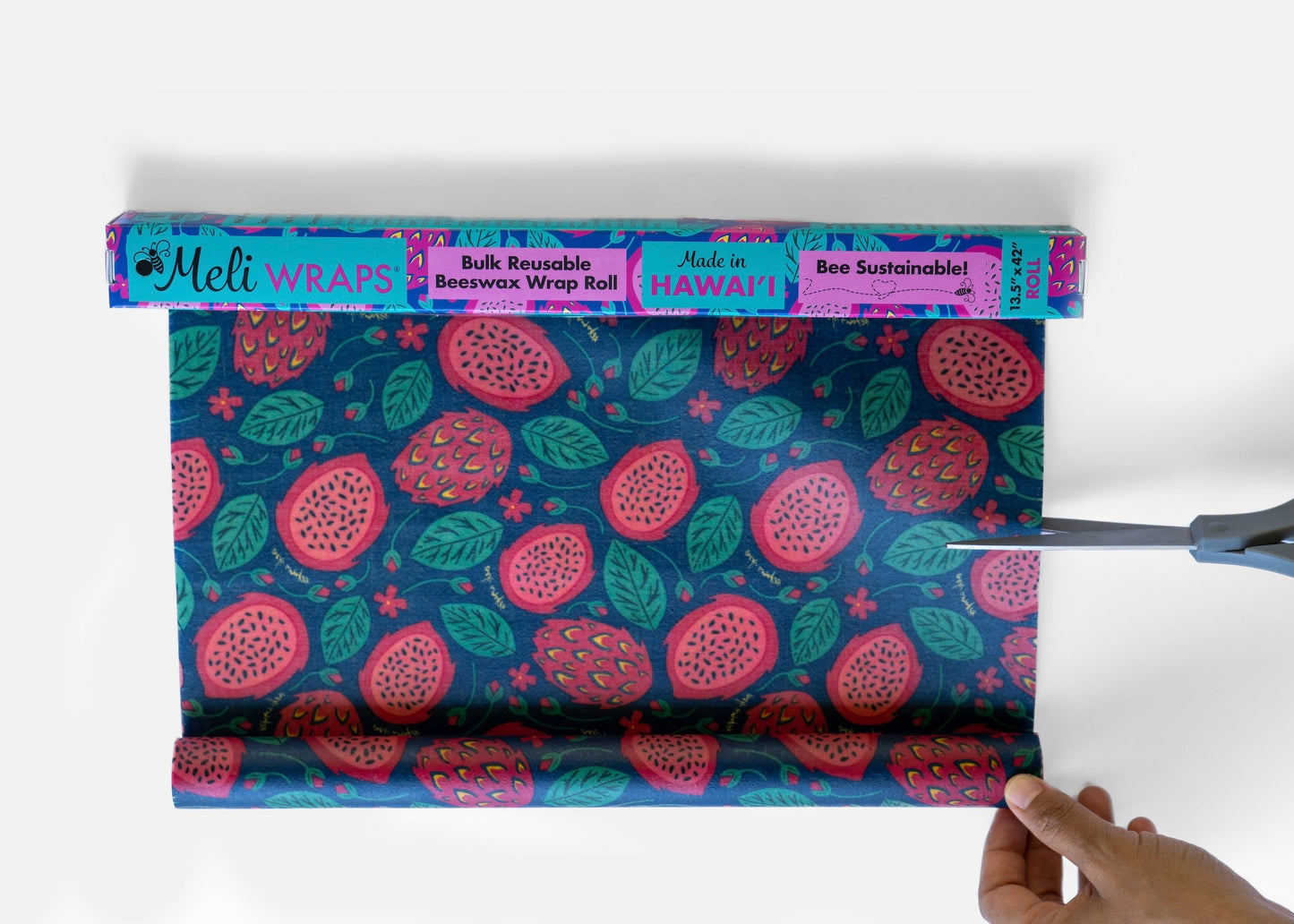 BULK ROLL Beeswax Wrap - Dragonfruit Print