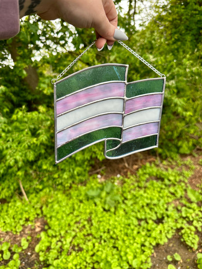 Pride Flag - Handmade Stained Glass