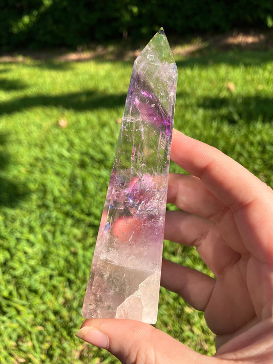 Phantom Amethyst Obelisk - High Quality - Brazil –
