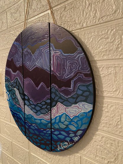 DNA of Universe - Abstract Oil Painting 14x14 – Abstract modern