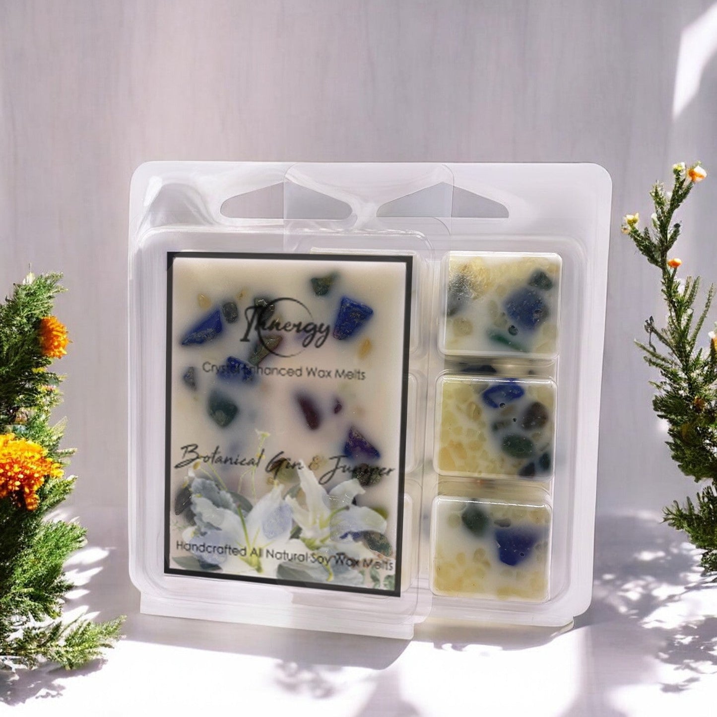 Botanical Gin & Juniper Crystal-Enhanced Premium Coconut-Soy Wax Melts – Crystal Wax Melts