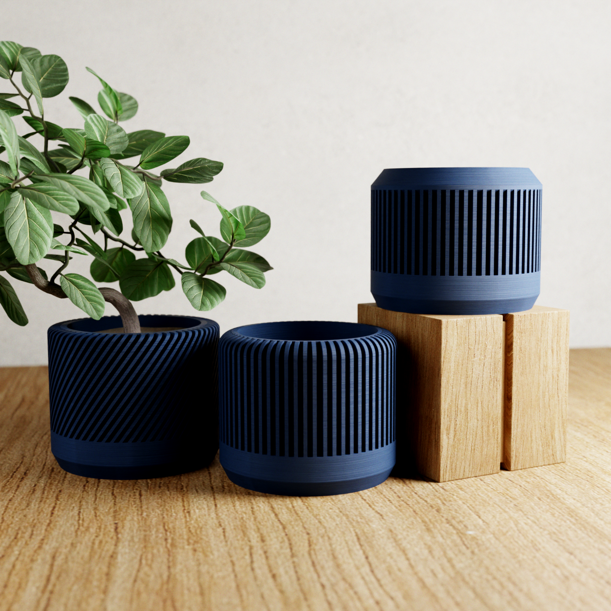 bamboo plant saucer BAMBOO Planter Set