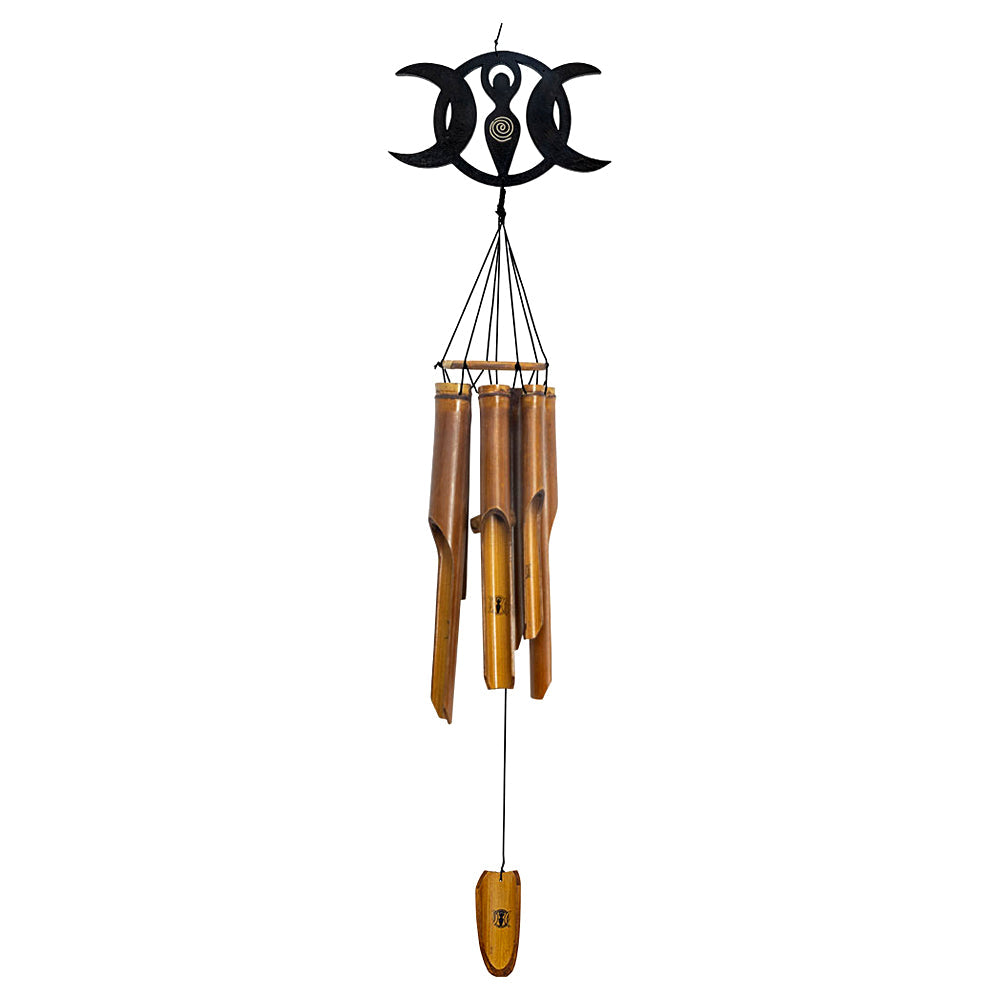 Bamboo Wind Chime - Triple Moon Goddess – Wind Chime