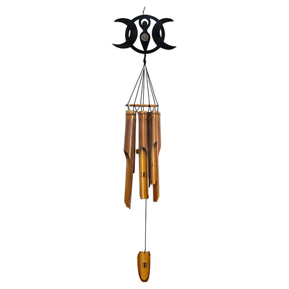Bamboo Wind Chime - Triple Moon Goddess – Wind Chime