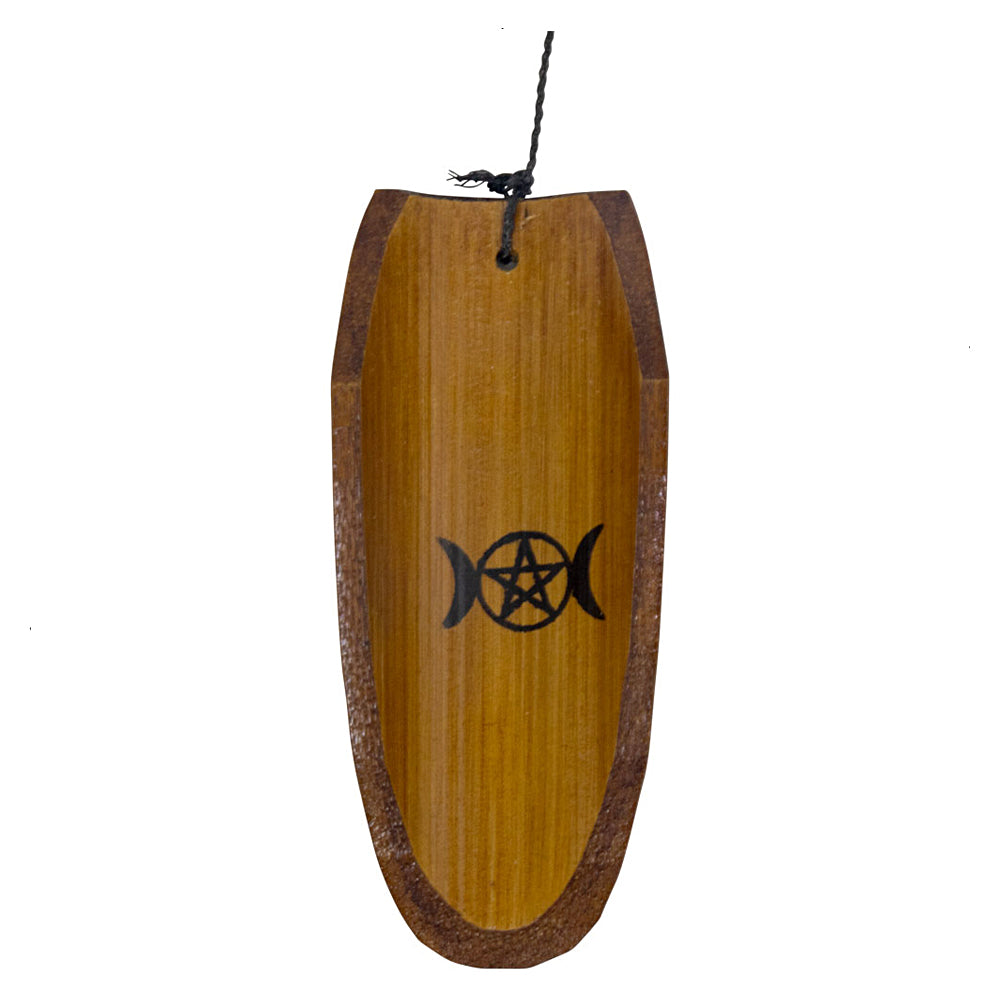 Bamboo Wind Chime - Triple Moon w/Pentacle – Wind Chime