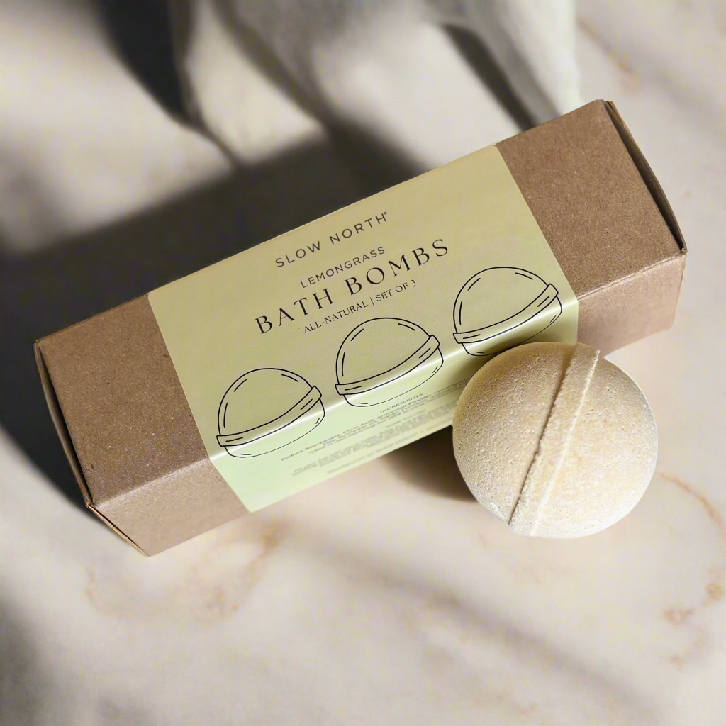 Natural Bath Bomb Set - Lemongrass (Set of 3) – Bath Accessory