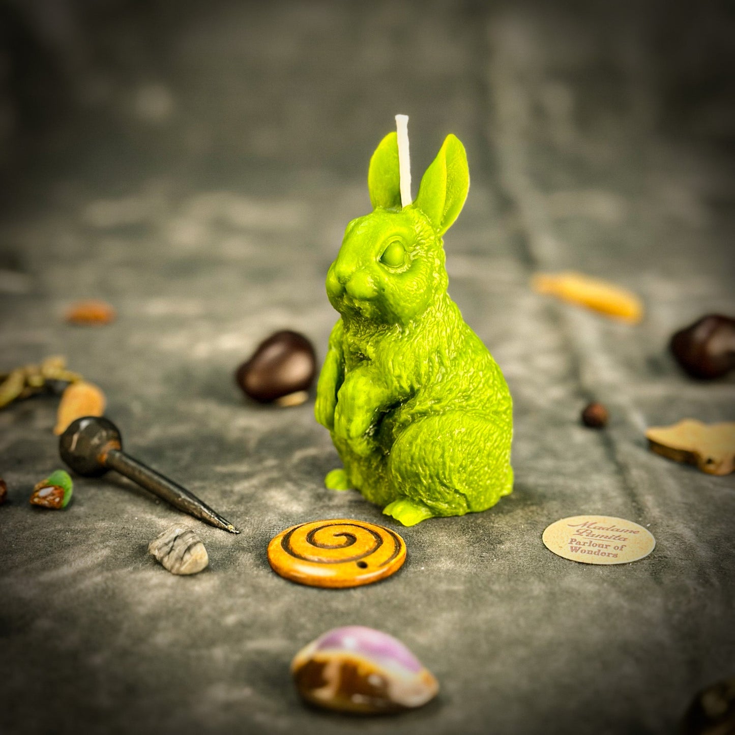 Bunny Candle Spell Kit - Abundance & Prosperity – Green (Fertility) Candle Spell Kit