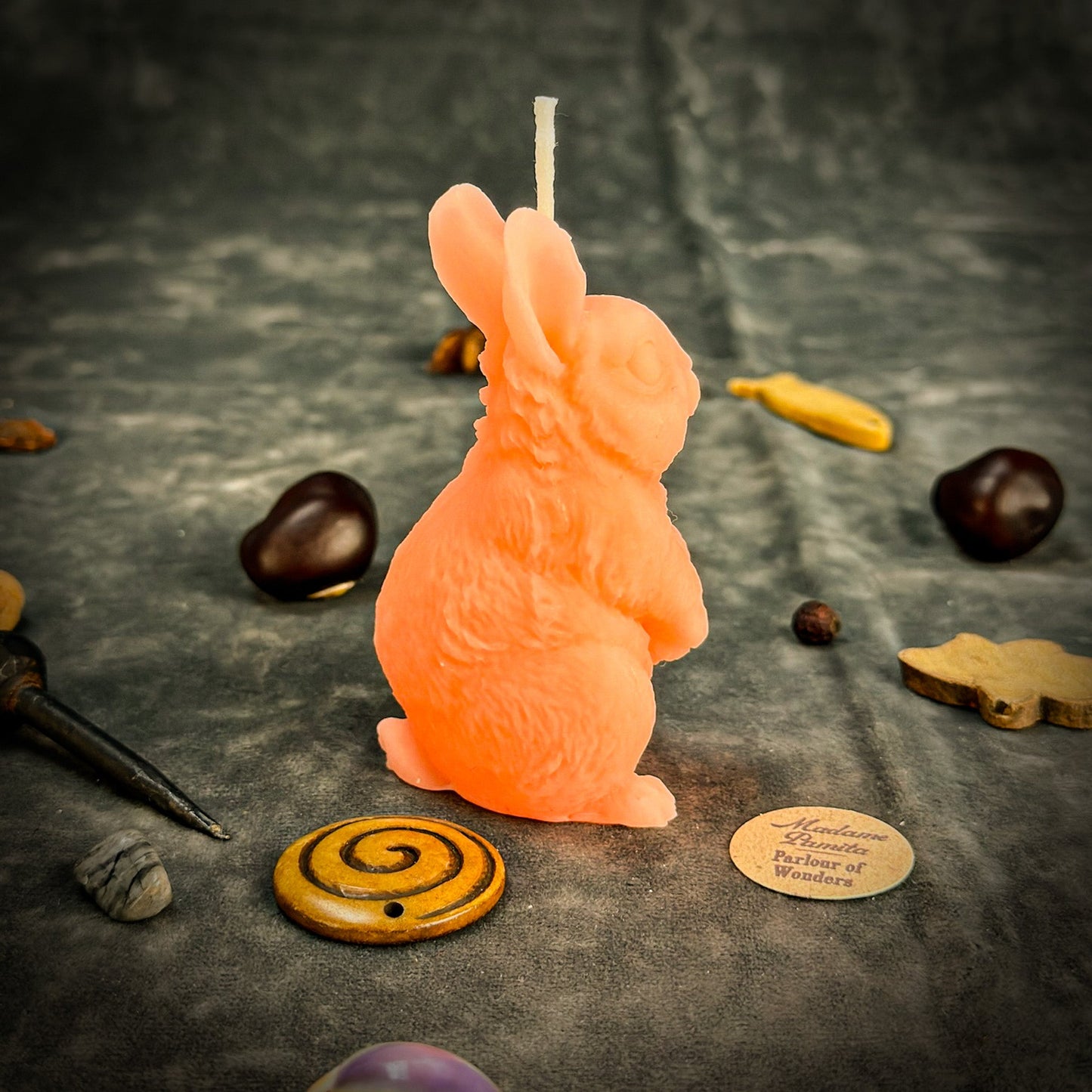 Bunny Candle Spell Kit - Abundance & Prosperity – Pink (Friendship) Candle Spell Kit