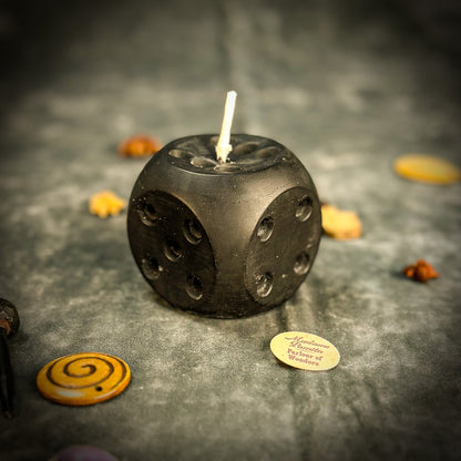 Lucky Dice Spell Candle - Gambling Luck & Money Fortune – Black (Protect Money) Candle Spell Kit
