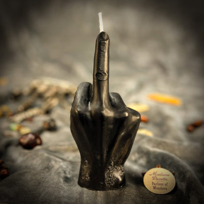 Middle Finger Candle Spell Kit - Banishing & Boundaries – Black (Protection) Candle Spell Kit
