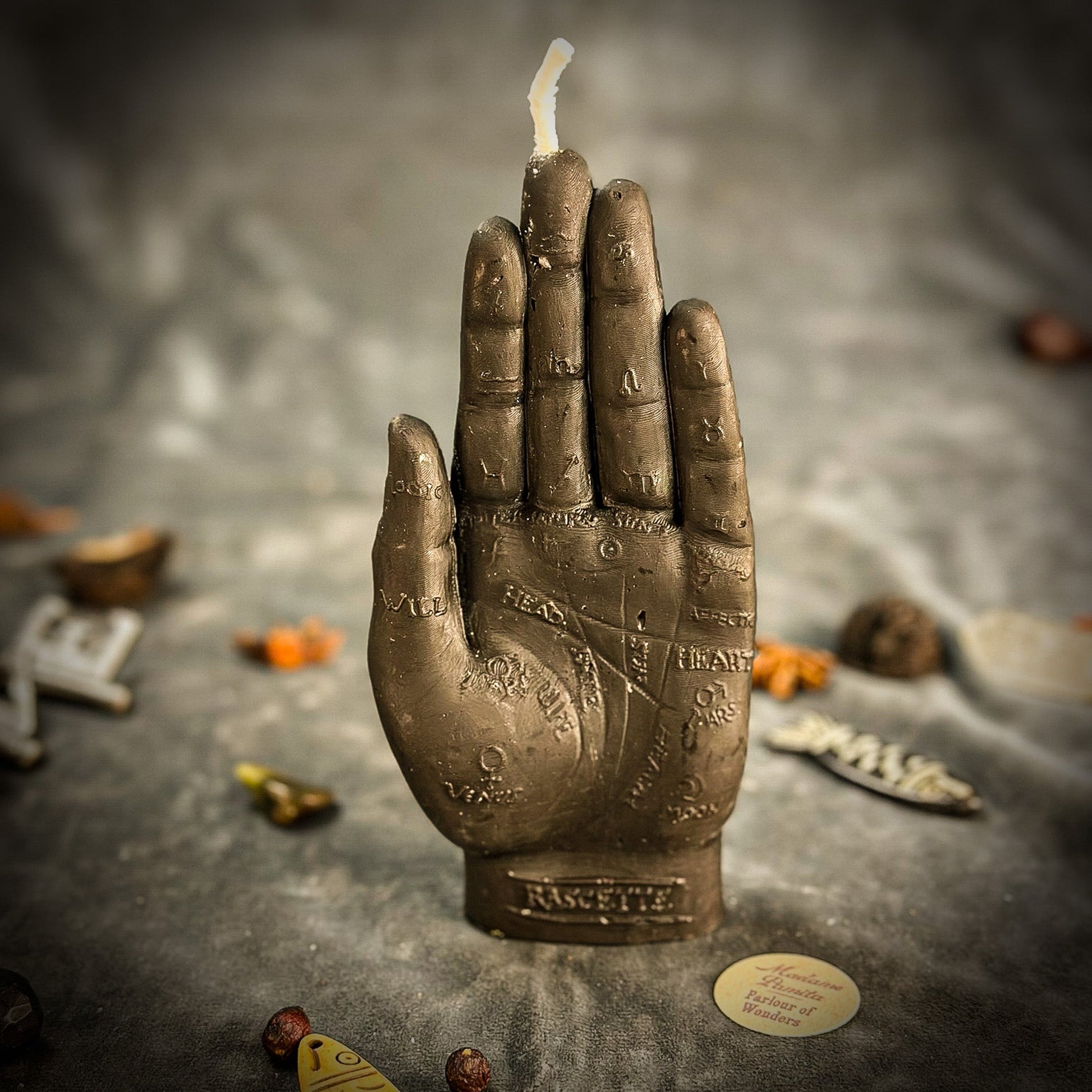 Hand of Fate Spell Candle Kit - Beeswax Ritual – Black (Protection) Candle Spell Kit