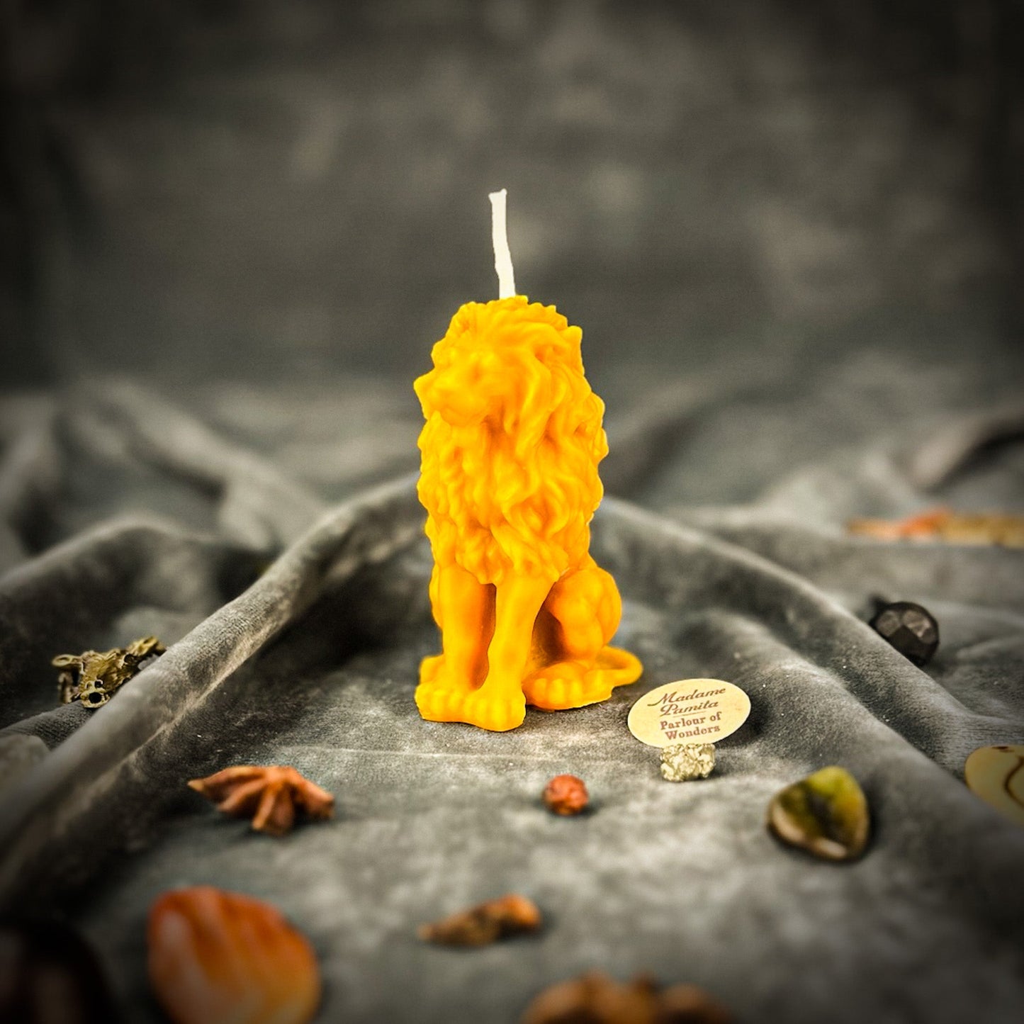 Lion Candle Spell Kit - Courage & Leadership – Yellow (Success) Candle Spell Kit