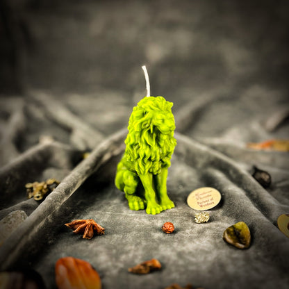 Lion Candle Spell Kit - Courage & Leadership – Green (Prosperity) Candle Spell Kit