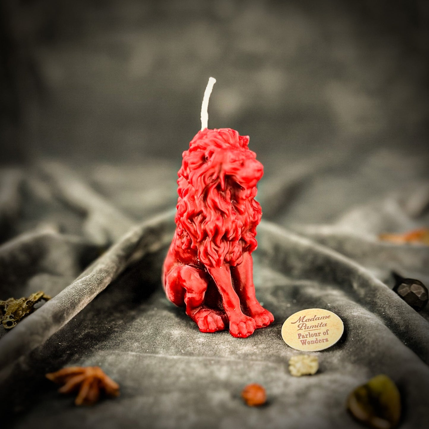 Lion Candle Spell Kit - Courage & Leadership – Red (Romance) Candle Spell Kit