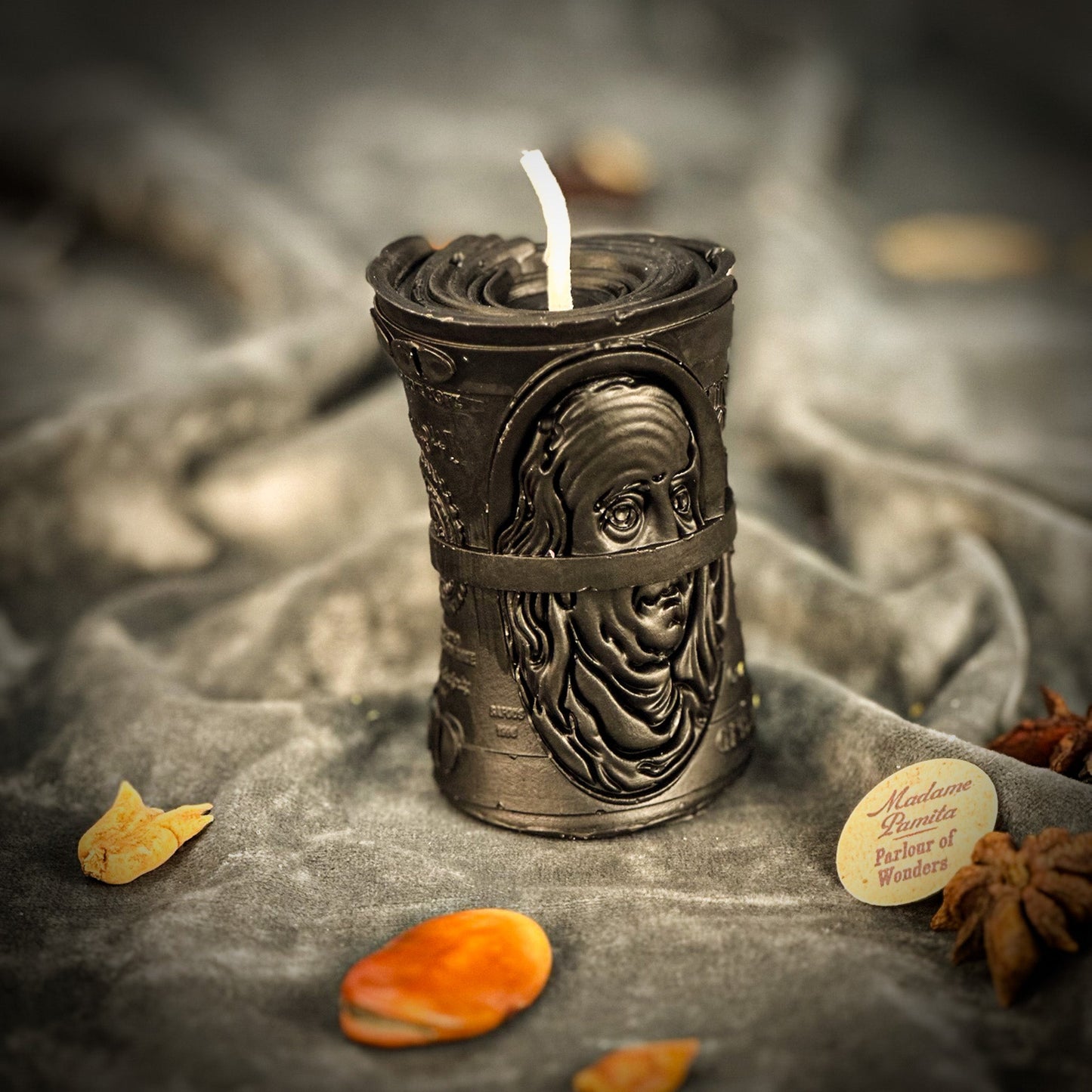 Pay Me Spell Candle Kit - Beeswax Money & Debt Collection Ritual – Black (Demand Payment) Candle Spell Kit