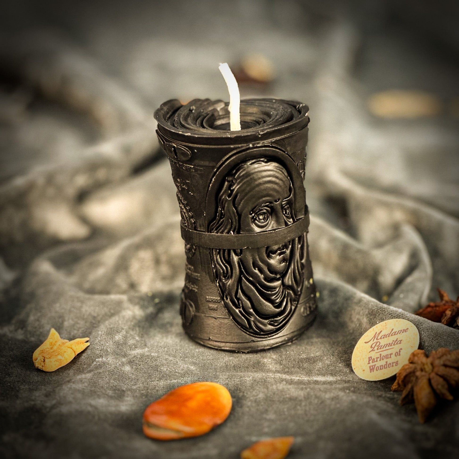 Pay Me Spell Candle Kit - Beeswax Money & Debt Collection Ritual – Black (Demand Payment) Candle Spell Kit