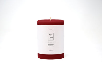 Berry Red | Beeswax Pillar Candle