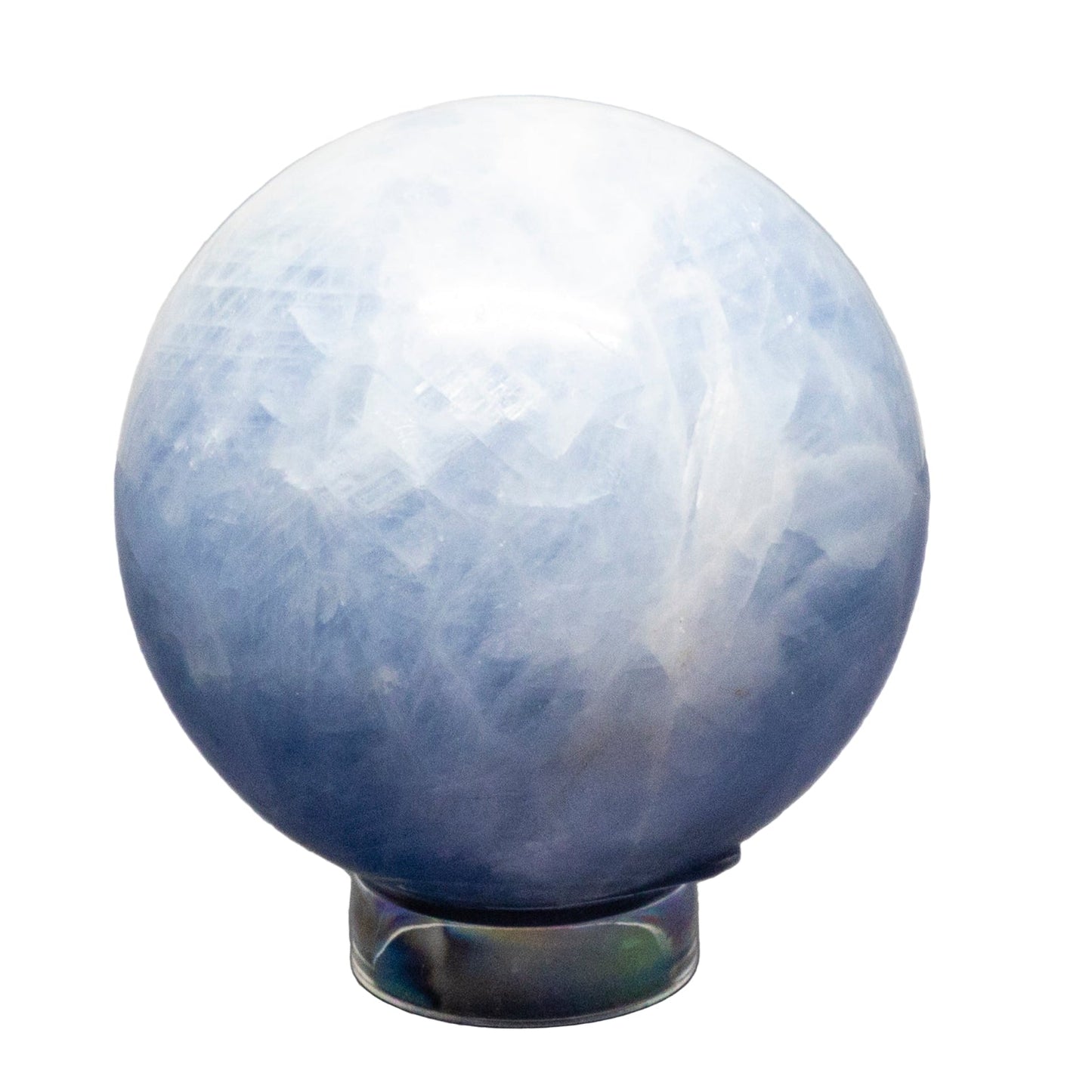 Blue Calcite Spheres 72-93mm – Blue Calcite 554g- 73mm Diameter Spheres