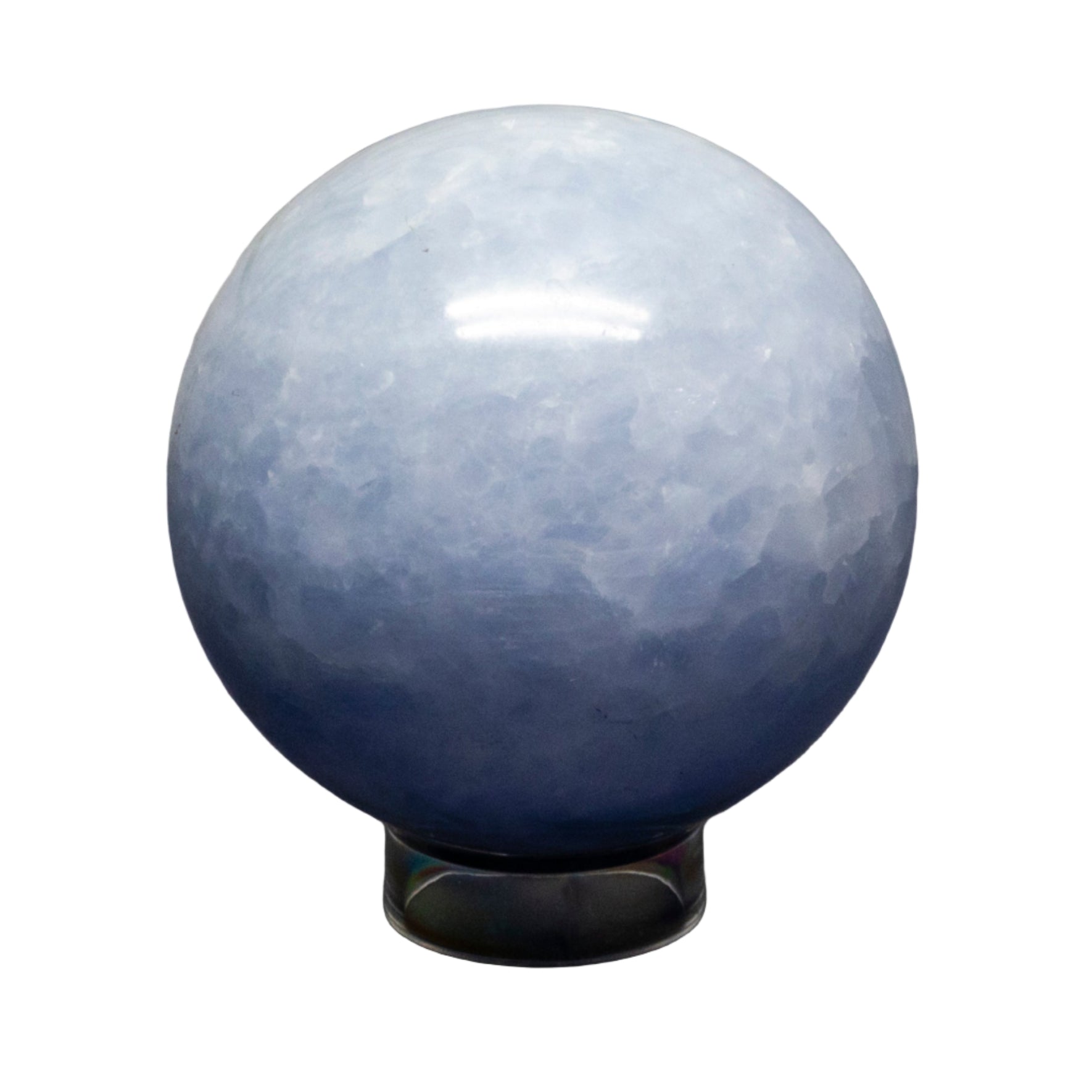 Blue Calcite Spheres 72-93mm – Blue Calcite 562g - 74mm Diameter Spheres