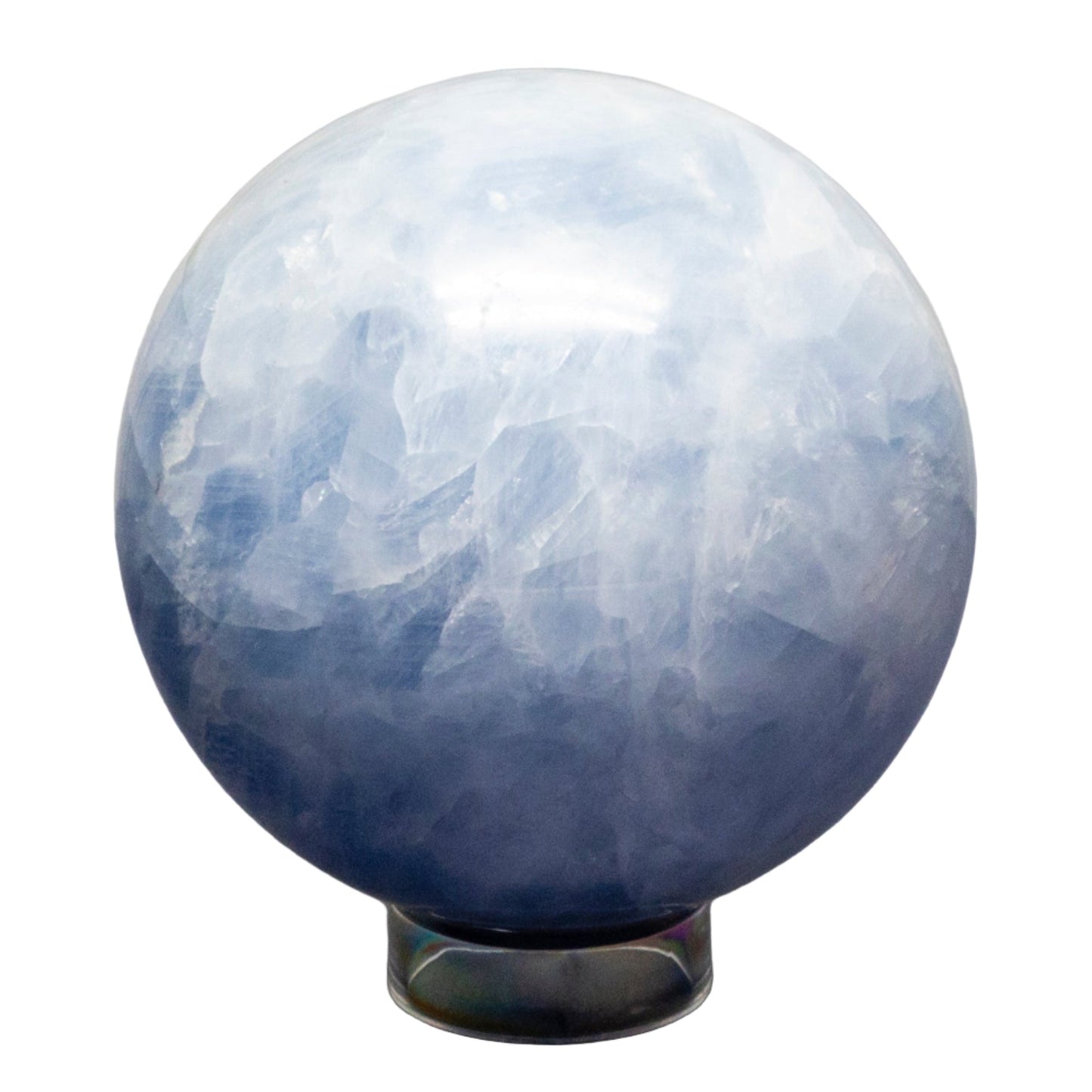 Blue Calcite Spheres 72-93mm – Blue Calcite 810g - 82mm Diameter Spheres