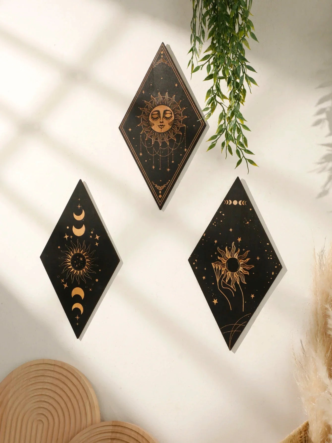 Wood Witchy Wall Plaques – home decor