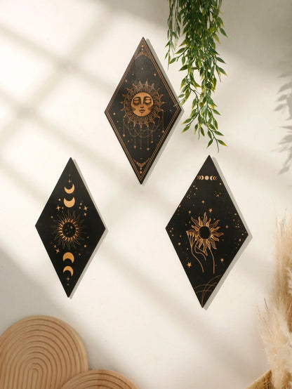 Wood Witchy Wall Plaques – home decor