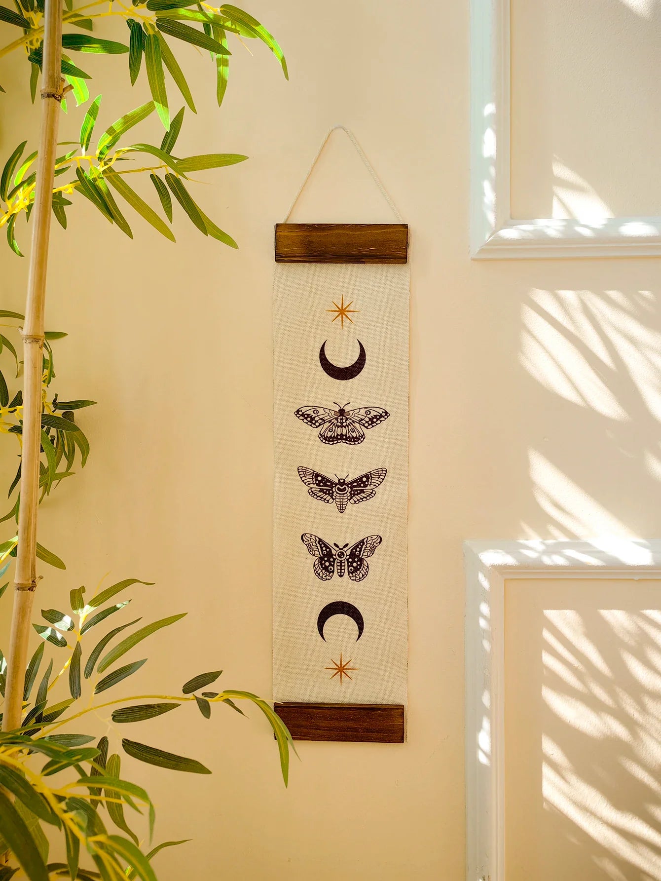 Butterfly & Moon Phase Banner Tapestry