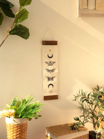Butterfly & Moon Phase Banner Tapestry
