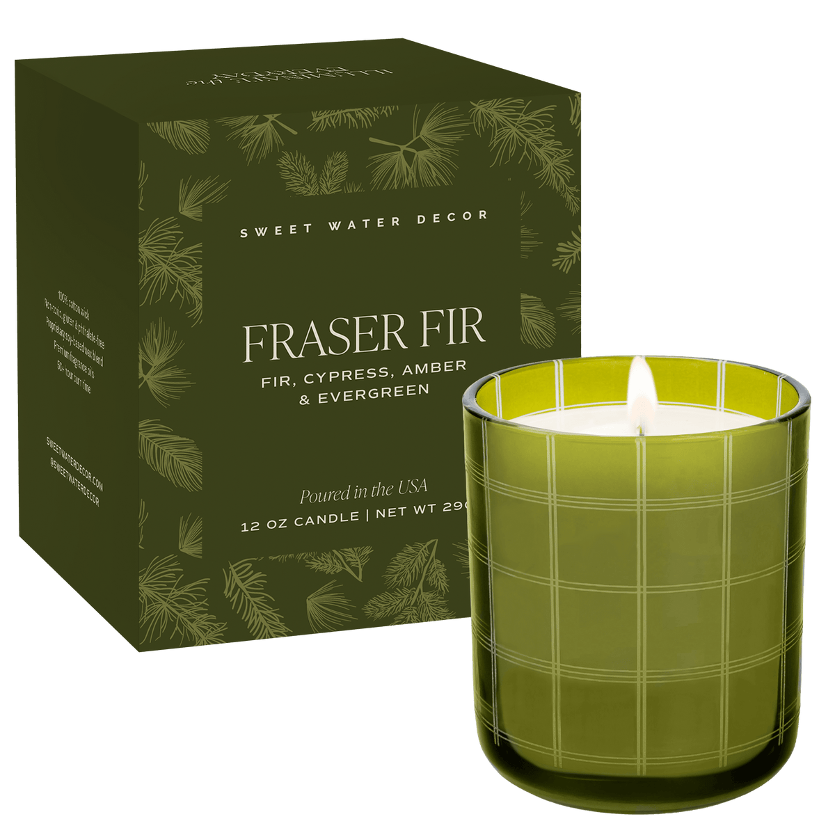 Fraser Fir Soy Blend Candle, 12 oz | Boxed Christmas Gift