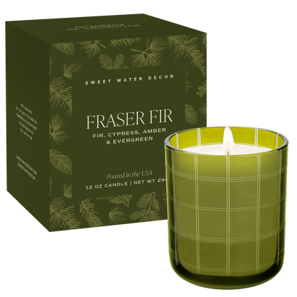 Fraser Fir Soy Blend Candle, 12 oz | Boxed Christmas Gift