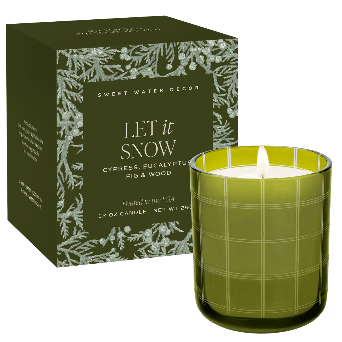 Let It Snow Soy Blend Candle, 12 oz | Boxed Christmas Gift
