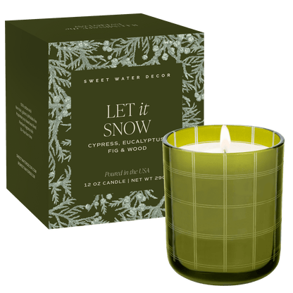 Let It Snow Soy Blend Candle, 12 oz | Boxed Christmas Gift