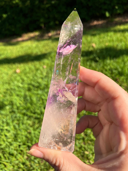 Phantom Amethyst Obelisk - High Quality - Brazil –