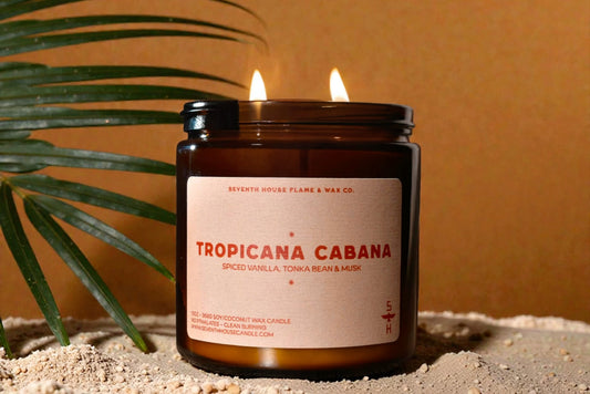 Tropicana Cabana Candle | Pistachio Coconut Scented Candle –