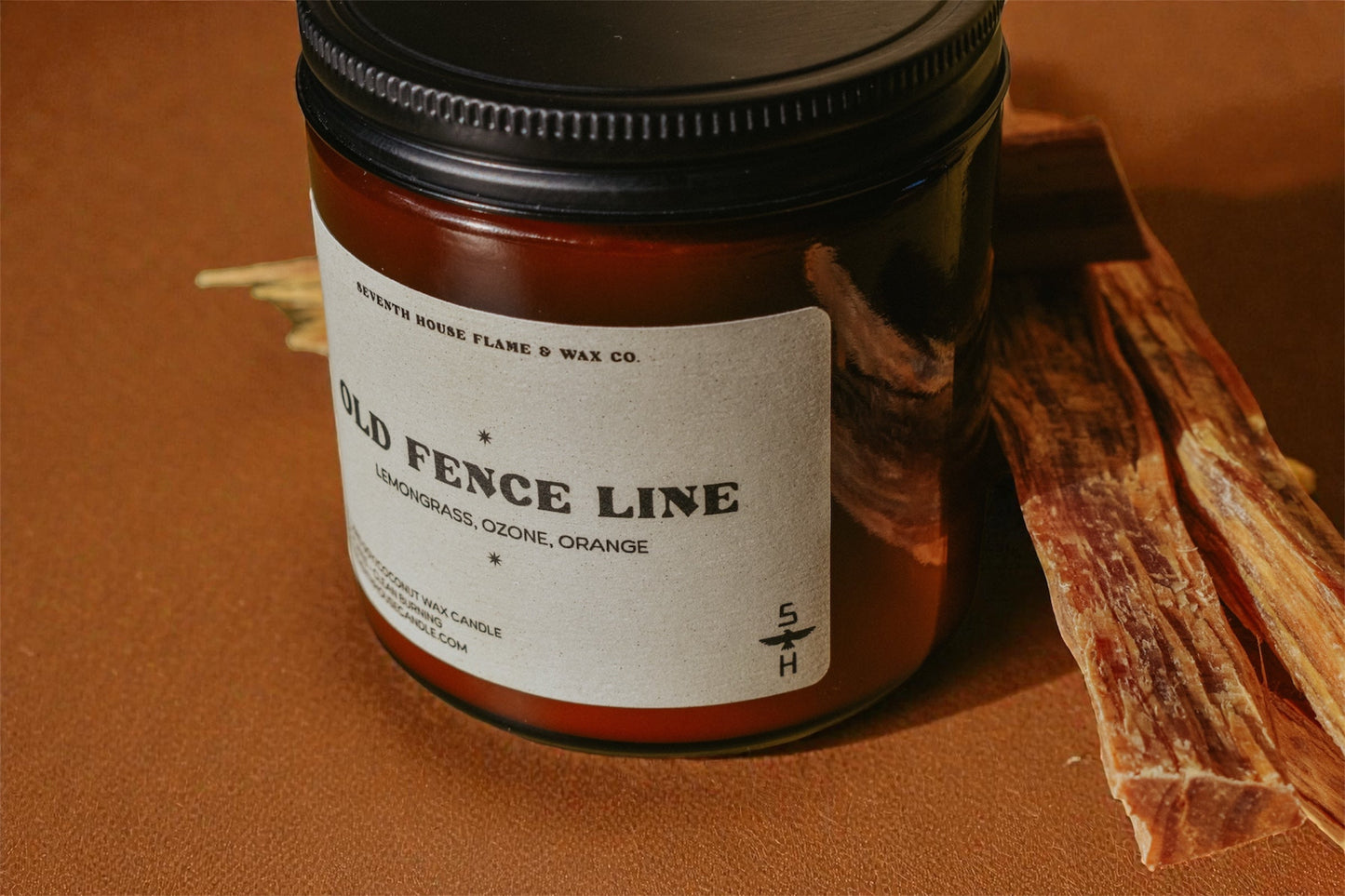 Old Fence Line Candle | Lemongrass Green Fresh Scented Candle –
