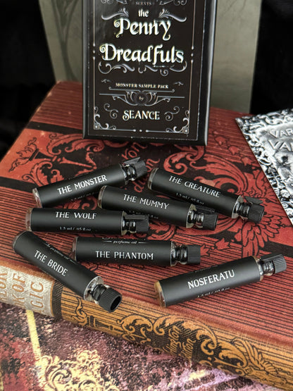The Penny Dreadfuls Perfume Oil Sample Set, 7 Scents